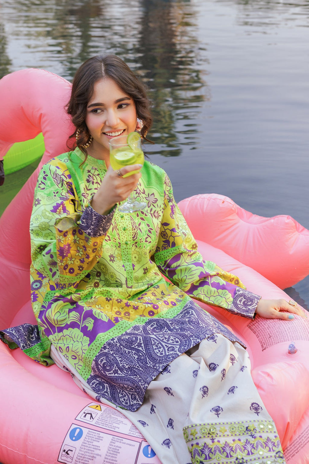 2-PC Printed Cotton Suit CPM-5-099