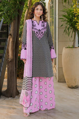 3-PC Embroidered Cotton Suit CPM-5-114B
