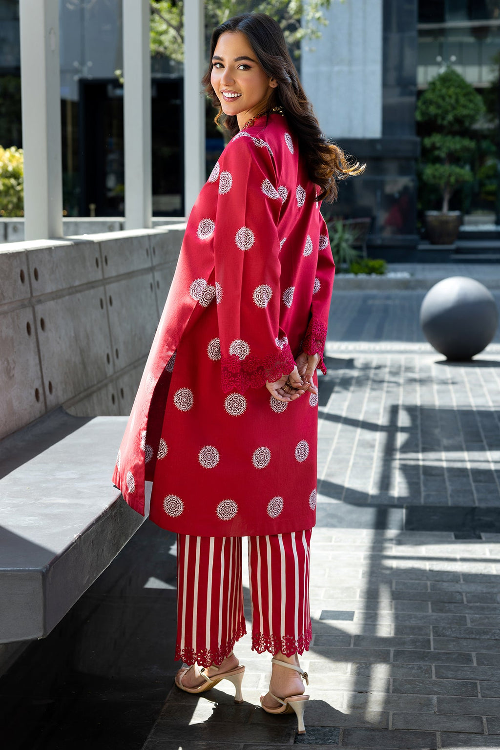 2-PC Printed Cotton Suit CNP-5-108Z