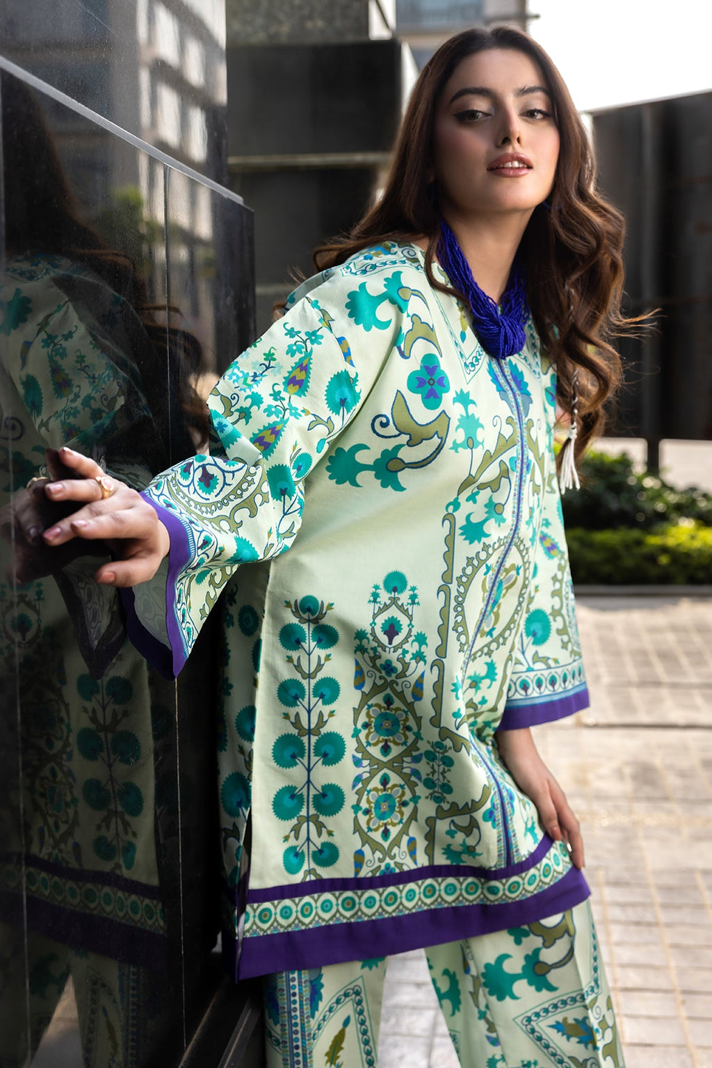 2-PC Printed Cotton Suit CPM-5-63Z