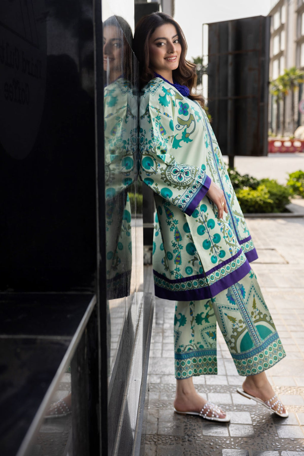 2-PC Printed Cotton Suit CPM-5-63Z