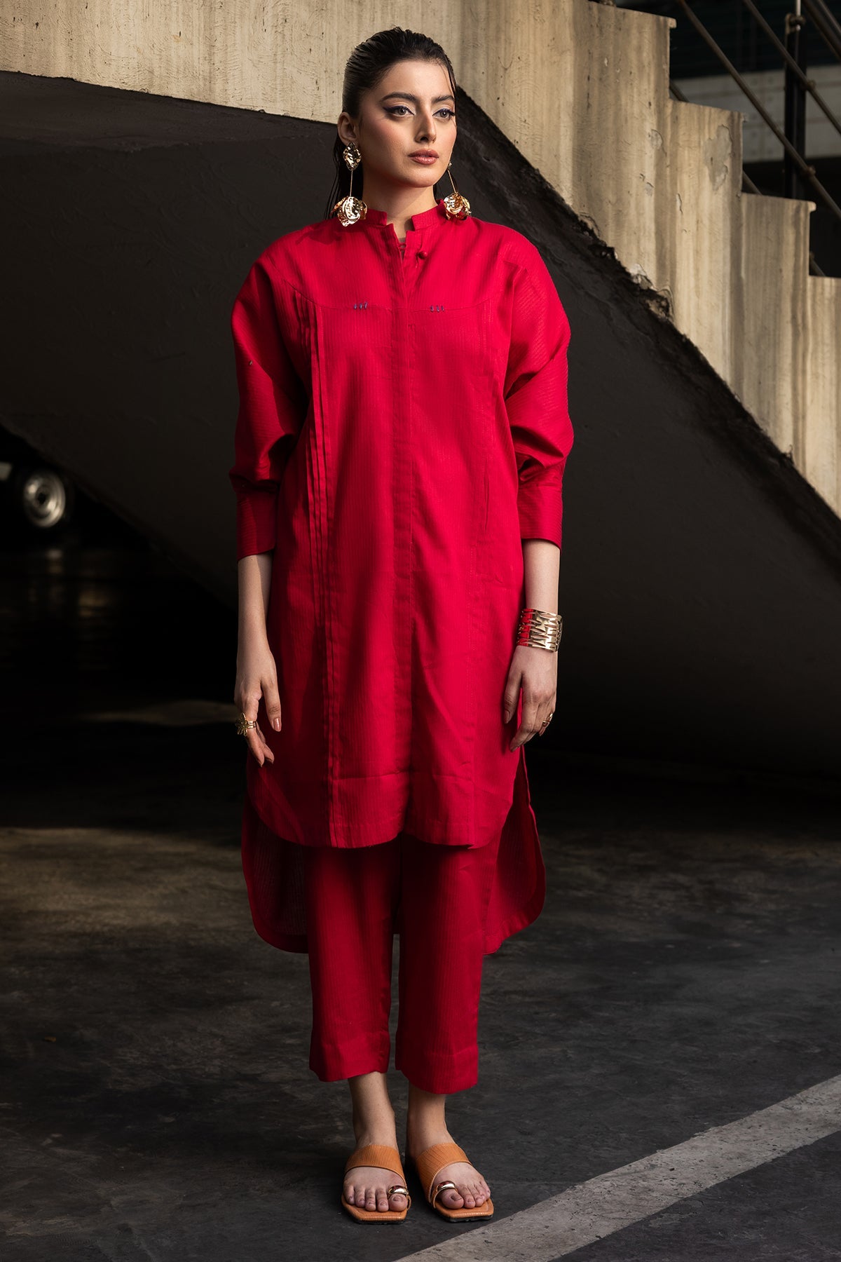 2-PC Printed Cotton Suit CPG-5-05