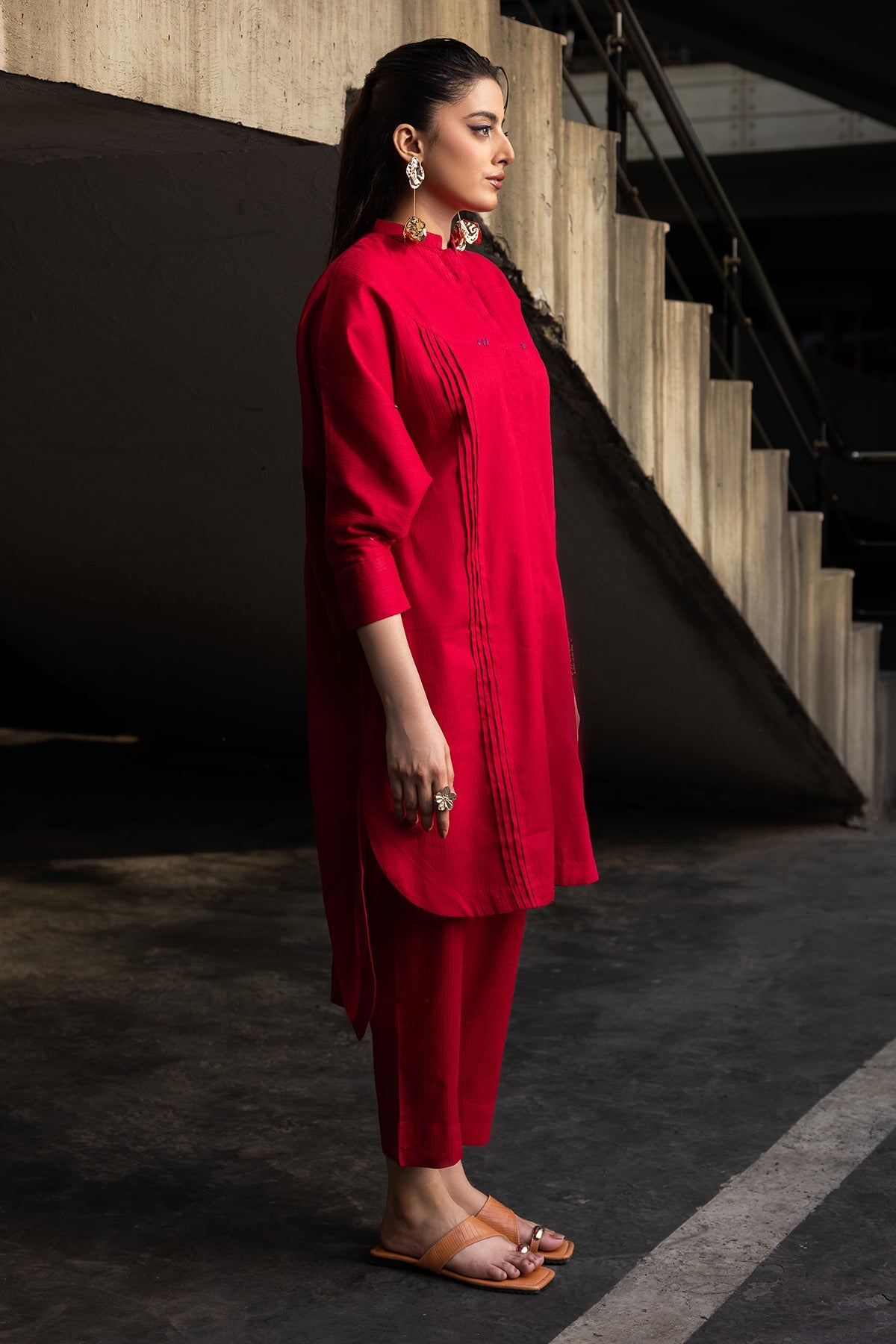 2-PC Printed Cotton Suit CPG-5-05