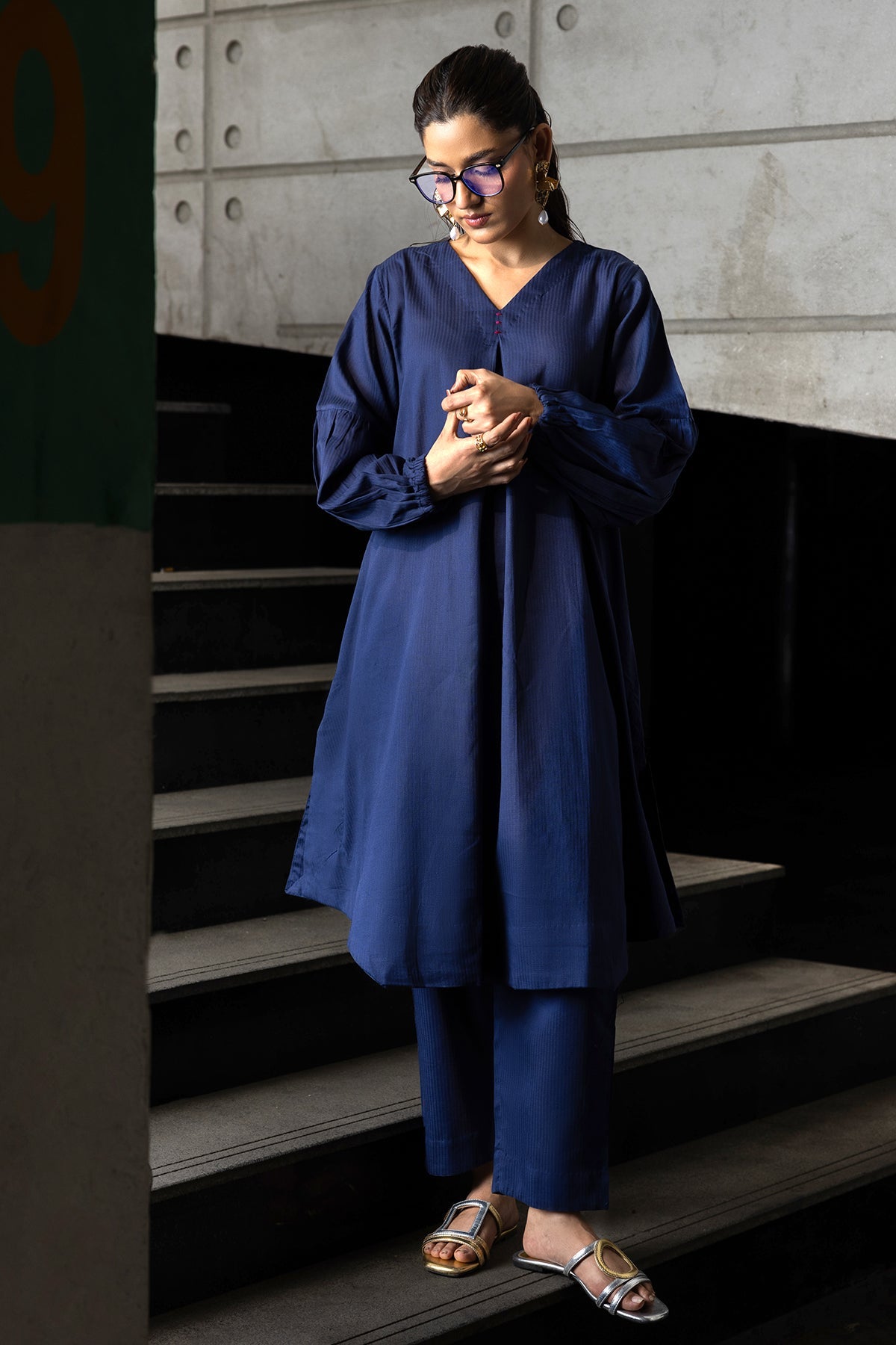 2-PC Printed Cotton Suit CPG-5-02