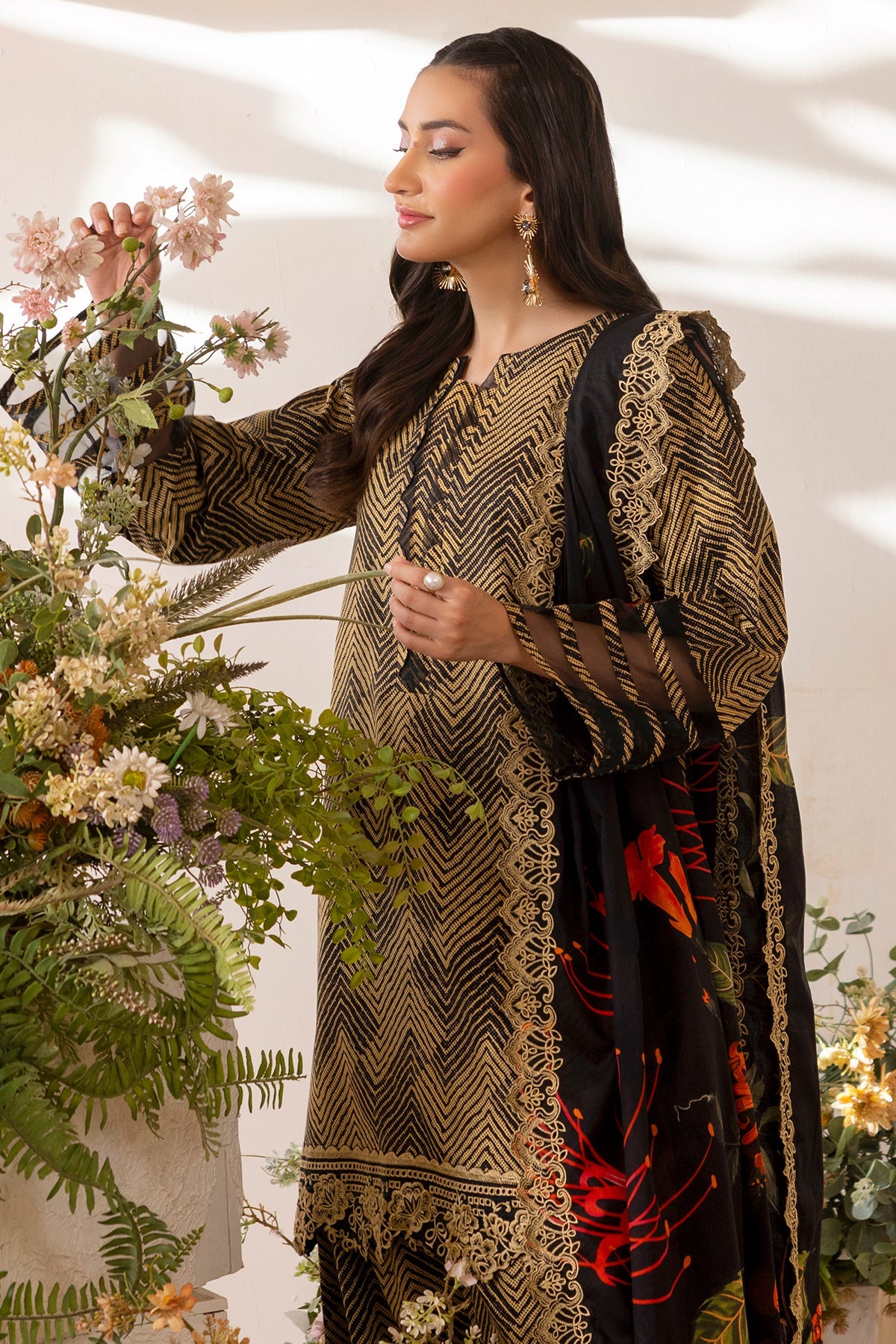 3-PC Unstitched Embroidered Lawn Collection CB5-01