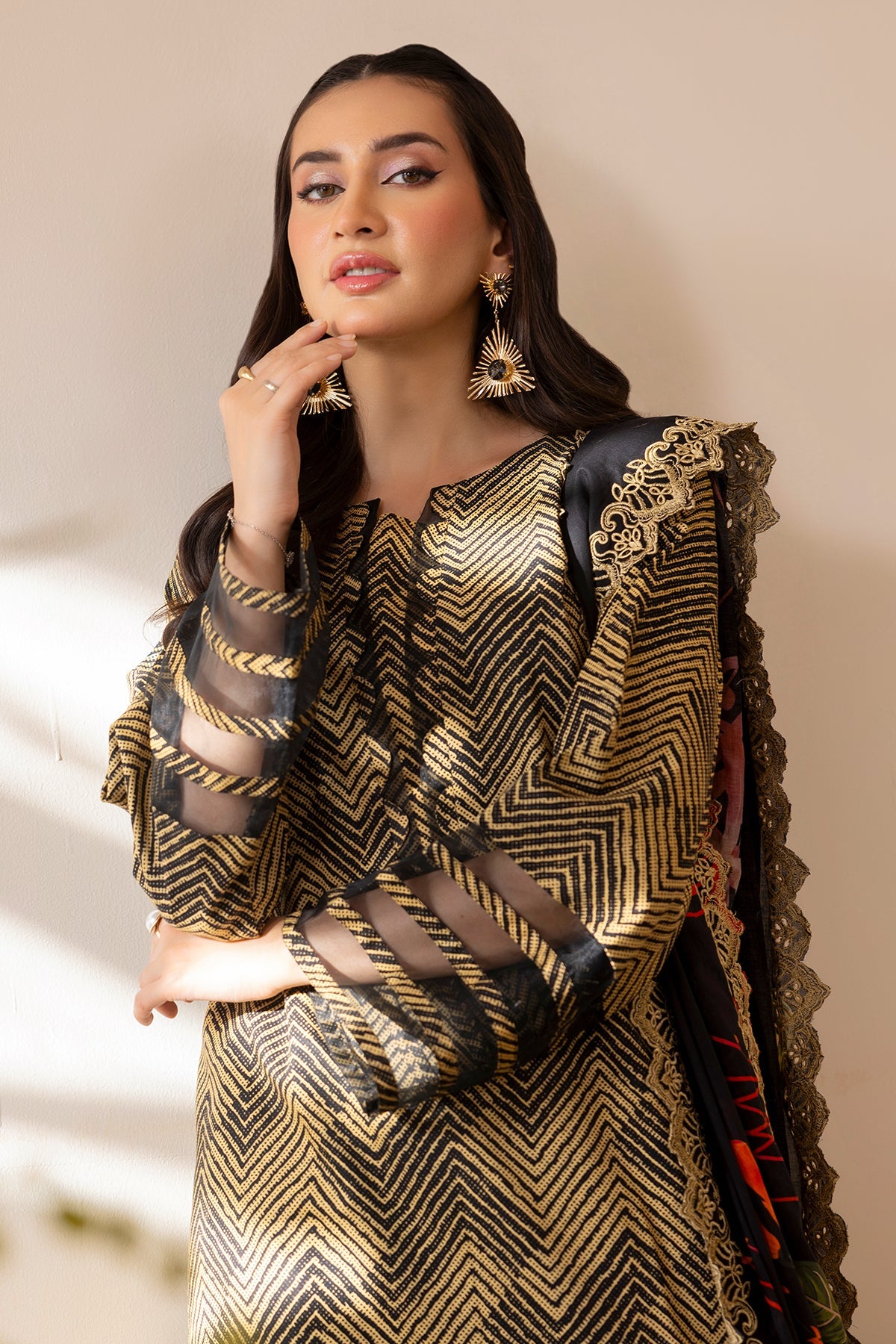 3-PC Unstitched Embroidered Lawn Collection CB5-01