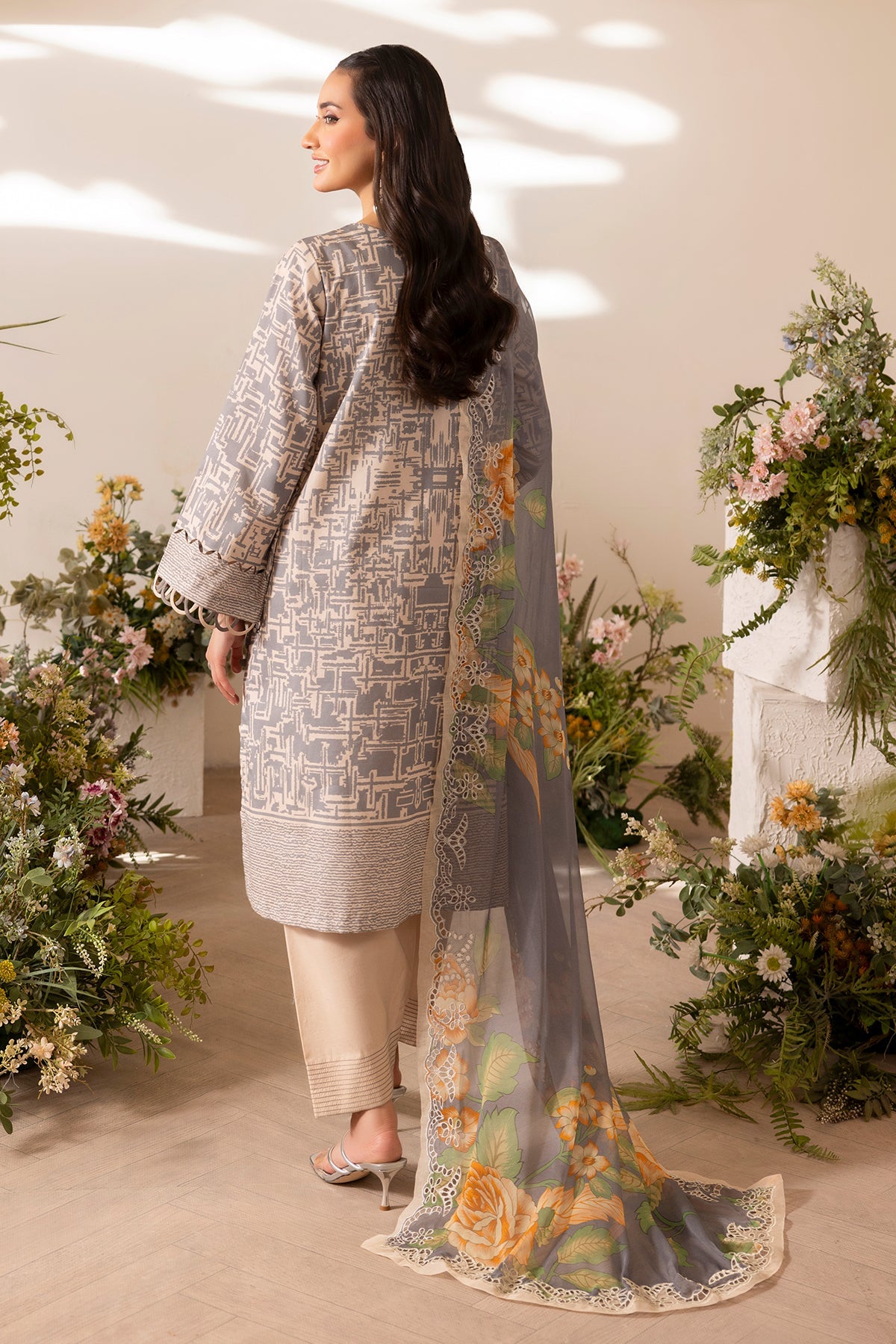 3-PC Unstitched Embroidered Lawn Collection CB5-07