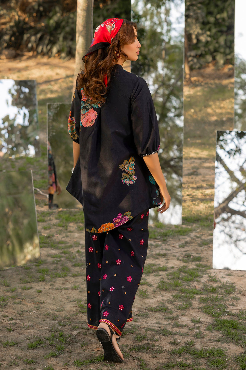 2-PC Embroidered Cotton Suit CNP-5-06Z