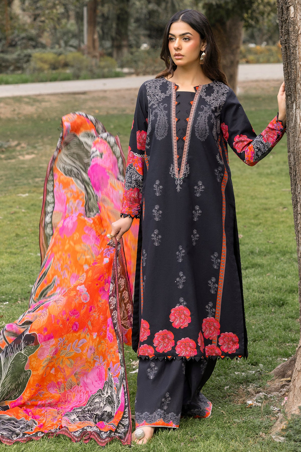 3-PC Unstitched Printed Lawn Collection CP5-18