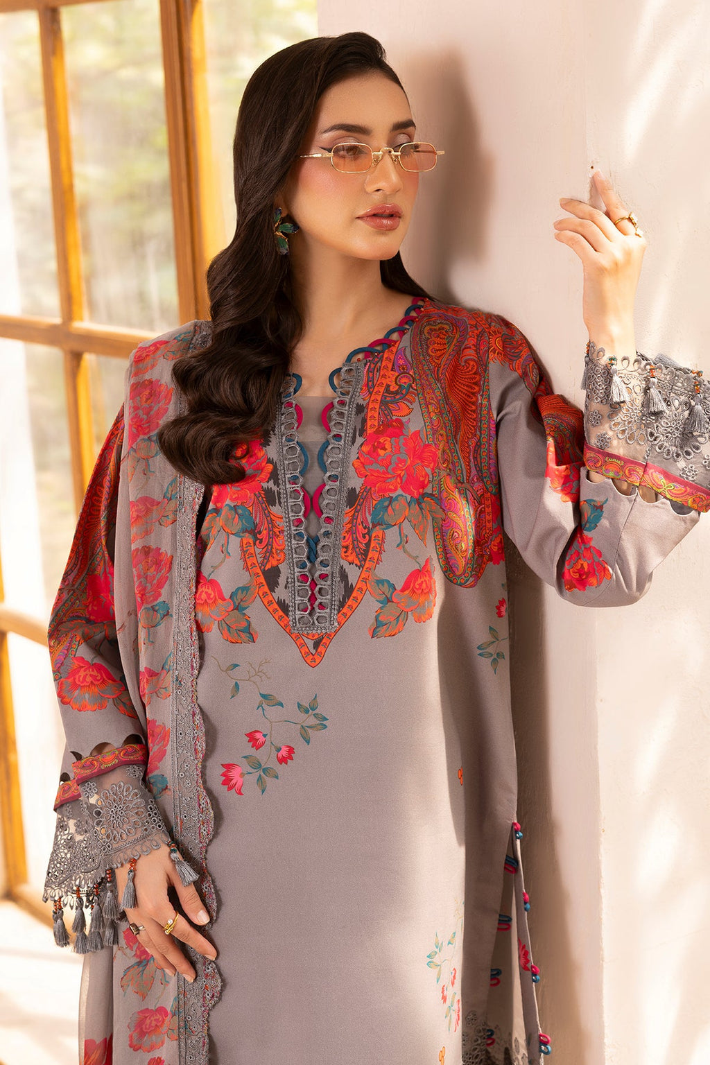 3-PC Unstitched Embroidered Lawn Collection CB5-04