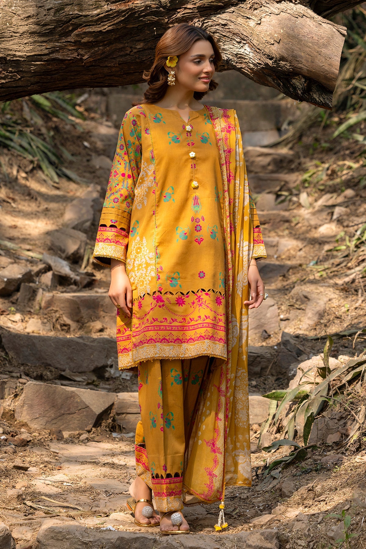 3-PC Unstitched Printed Lawn Collection CP5-13