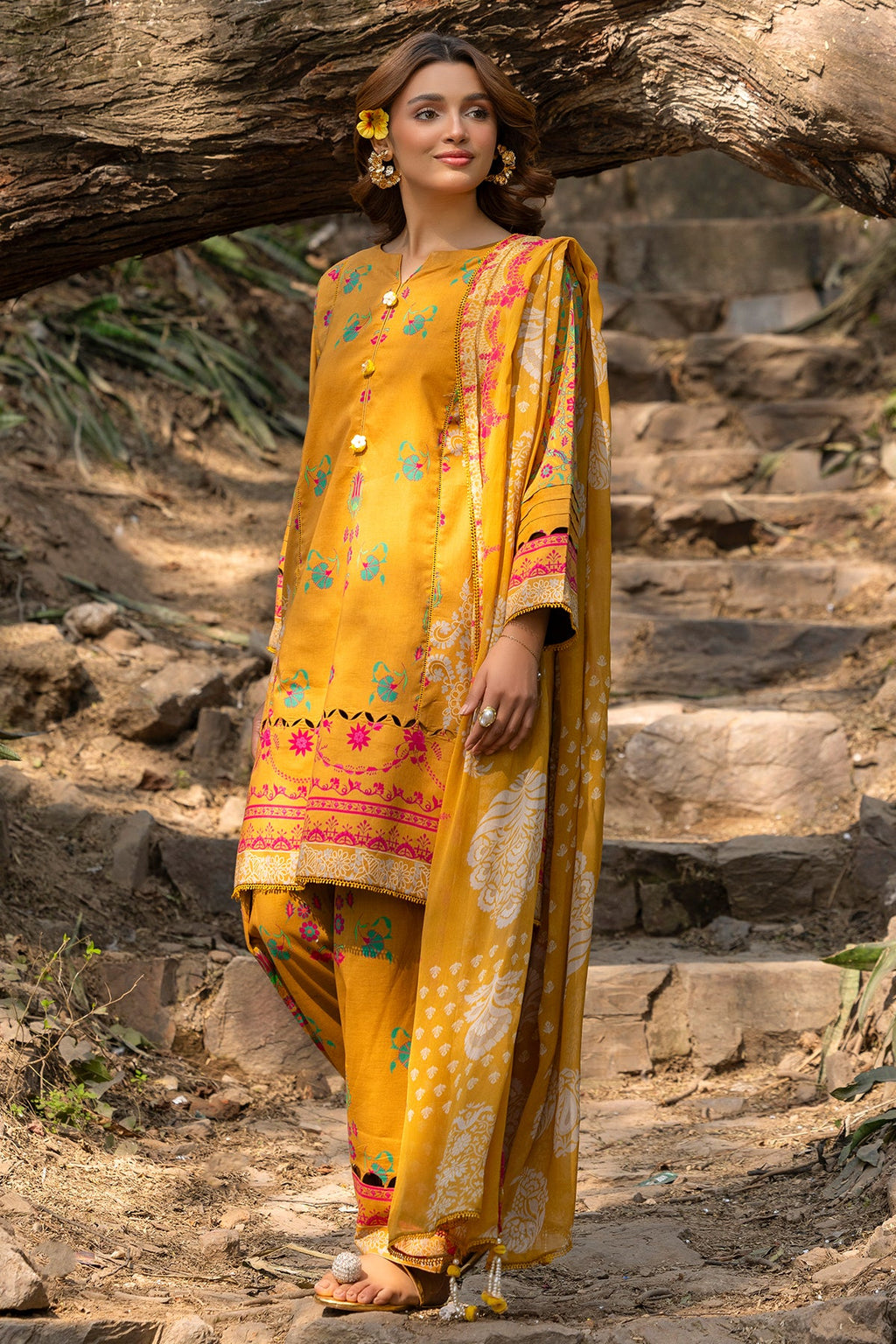 3-PC Unstitched Printed Lawn Collection CP5-13