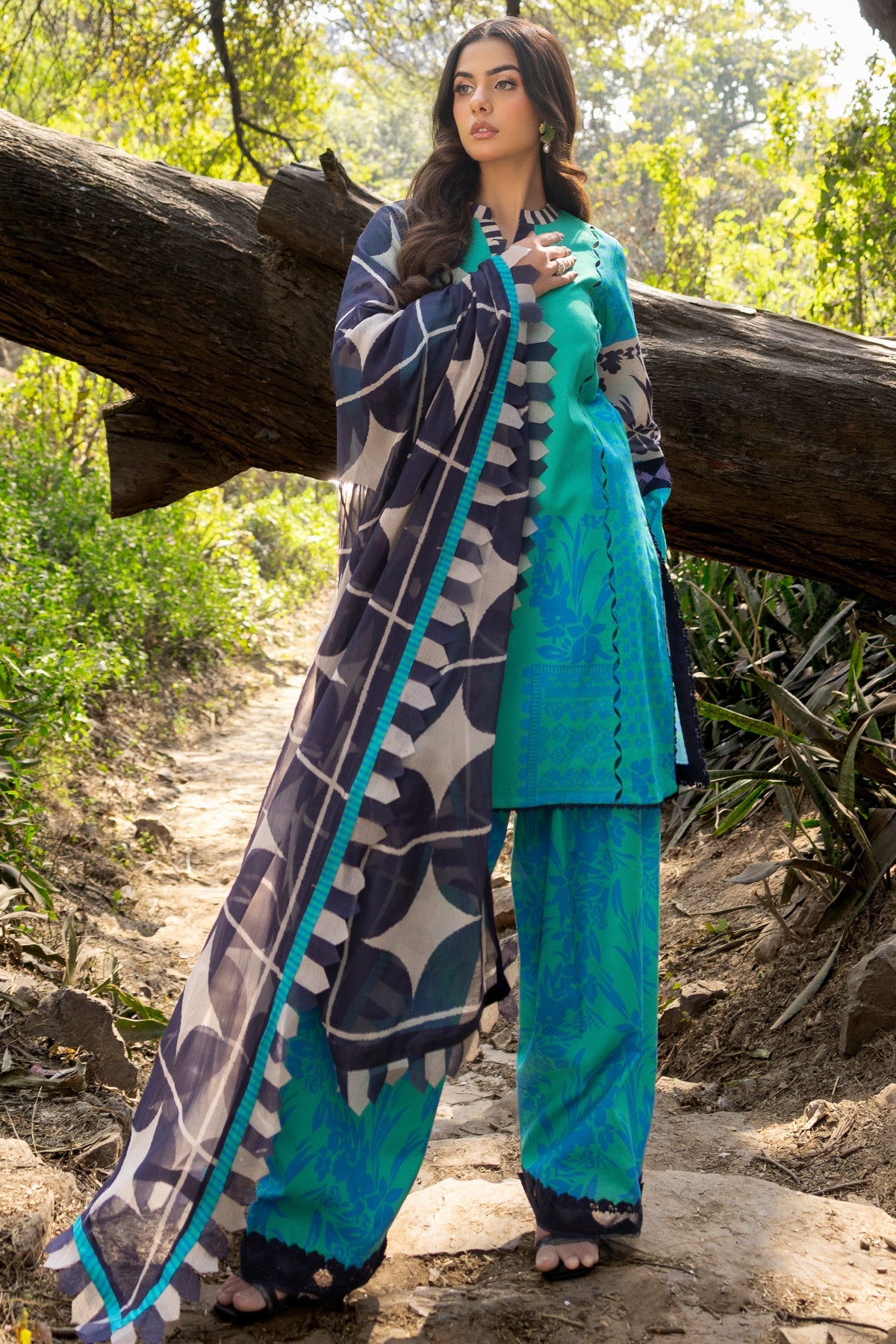 3-PC Unstitched Printed Lawn Collection CP5-17