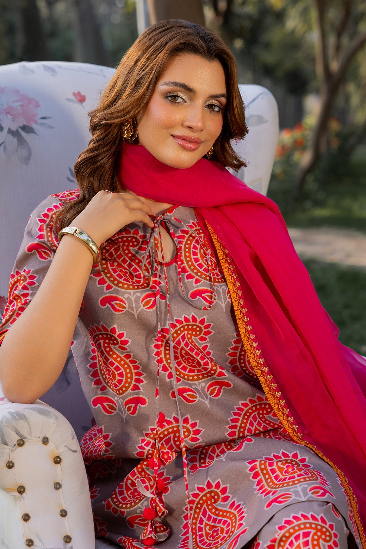 3-PC Printed Lawn Suit CPM-5-06