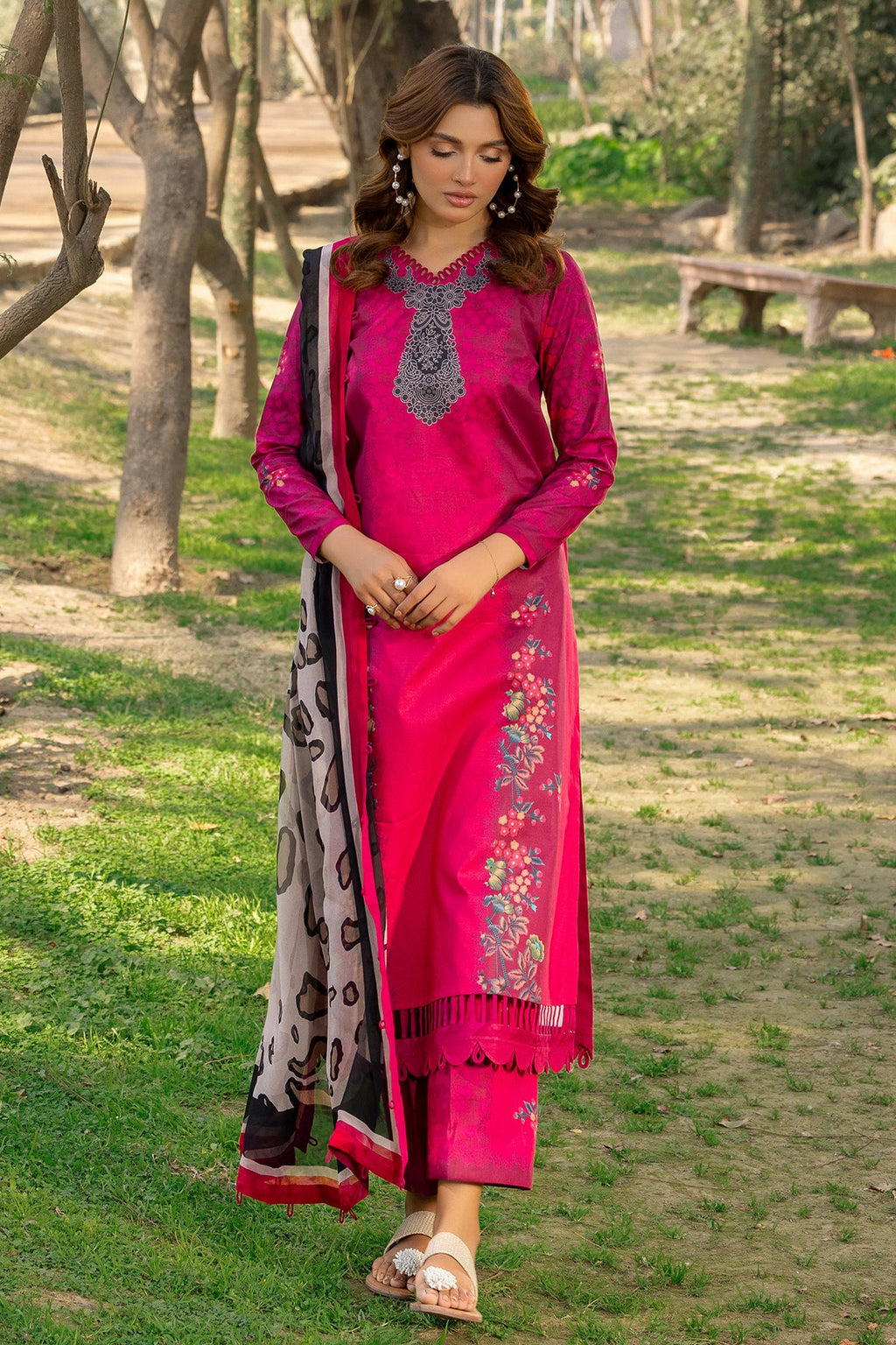 3-PC Unstitched Printed Lawn Collection CP5-12