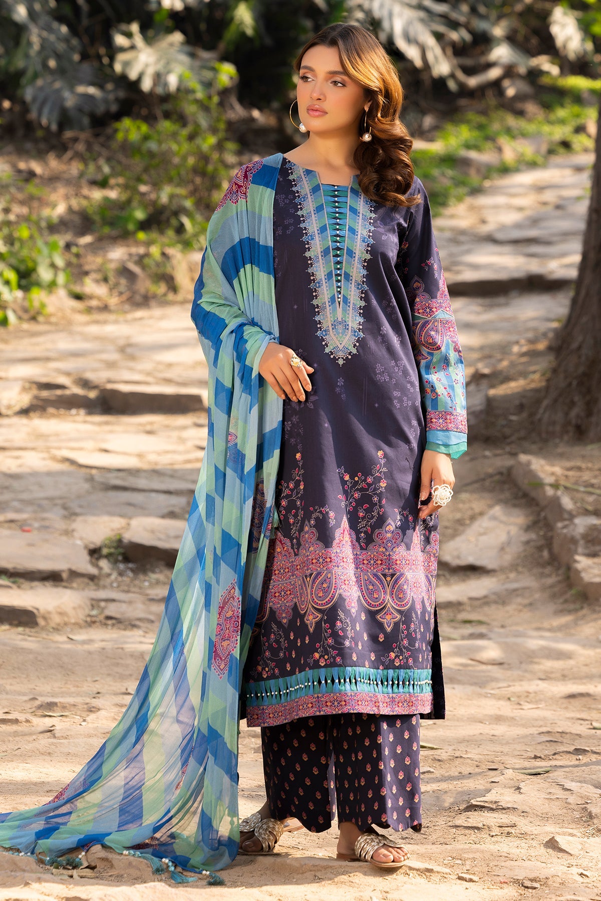 3-PC Unstitched Printed Lawn Collection CP5-20