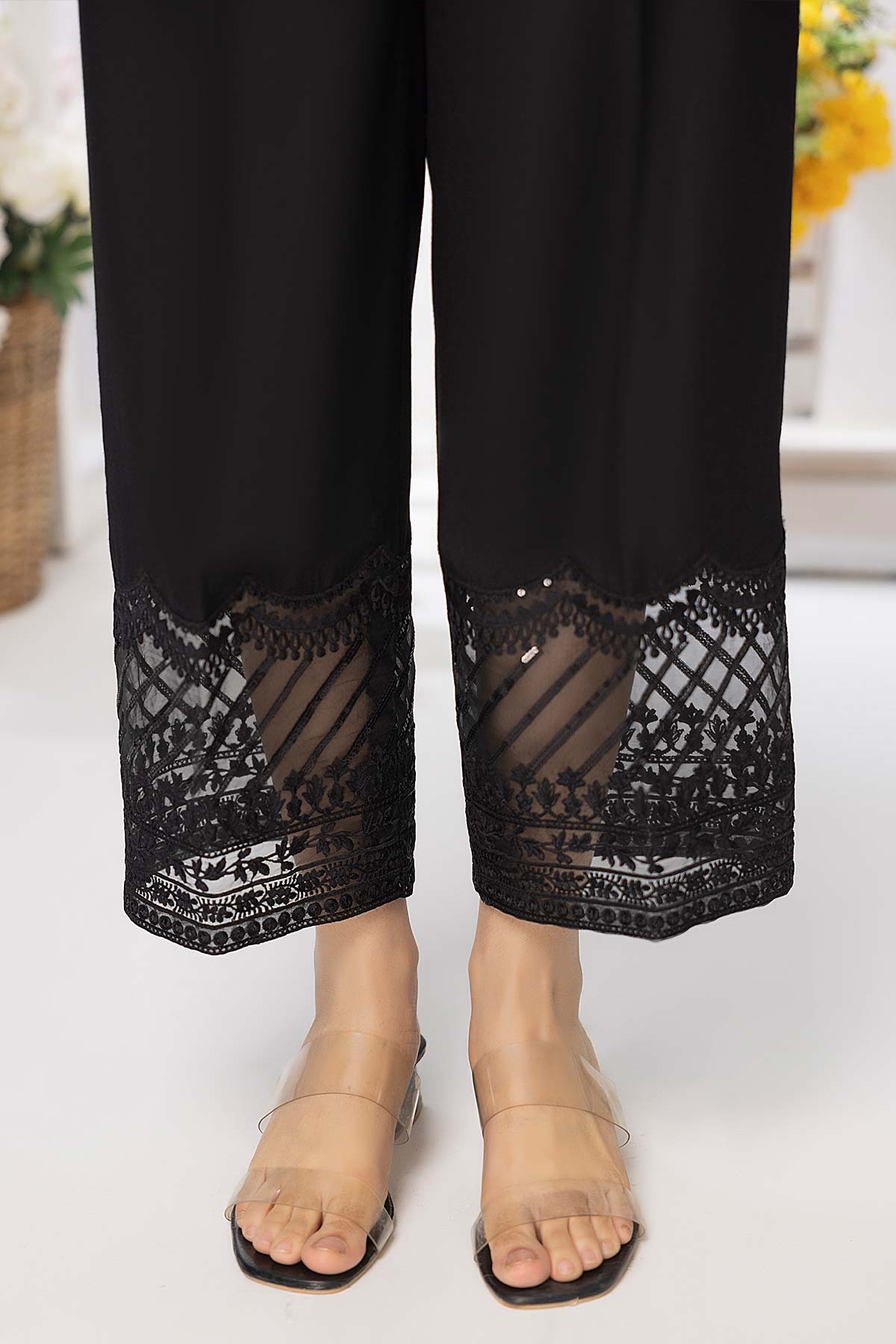 1-Pc Embroidered Qlot Trouser CHT22-02-S