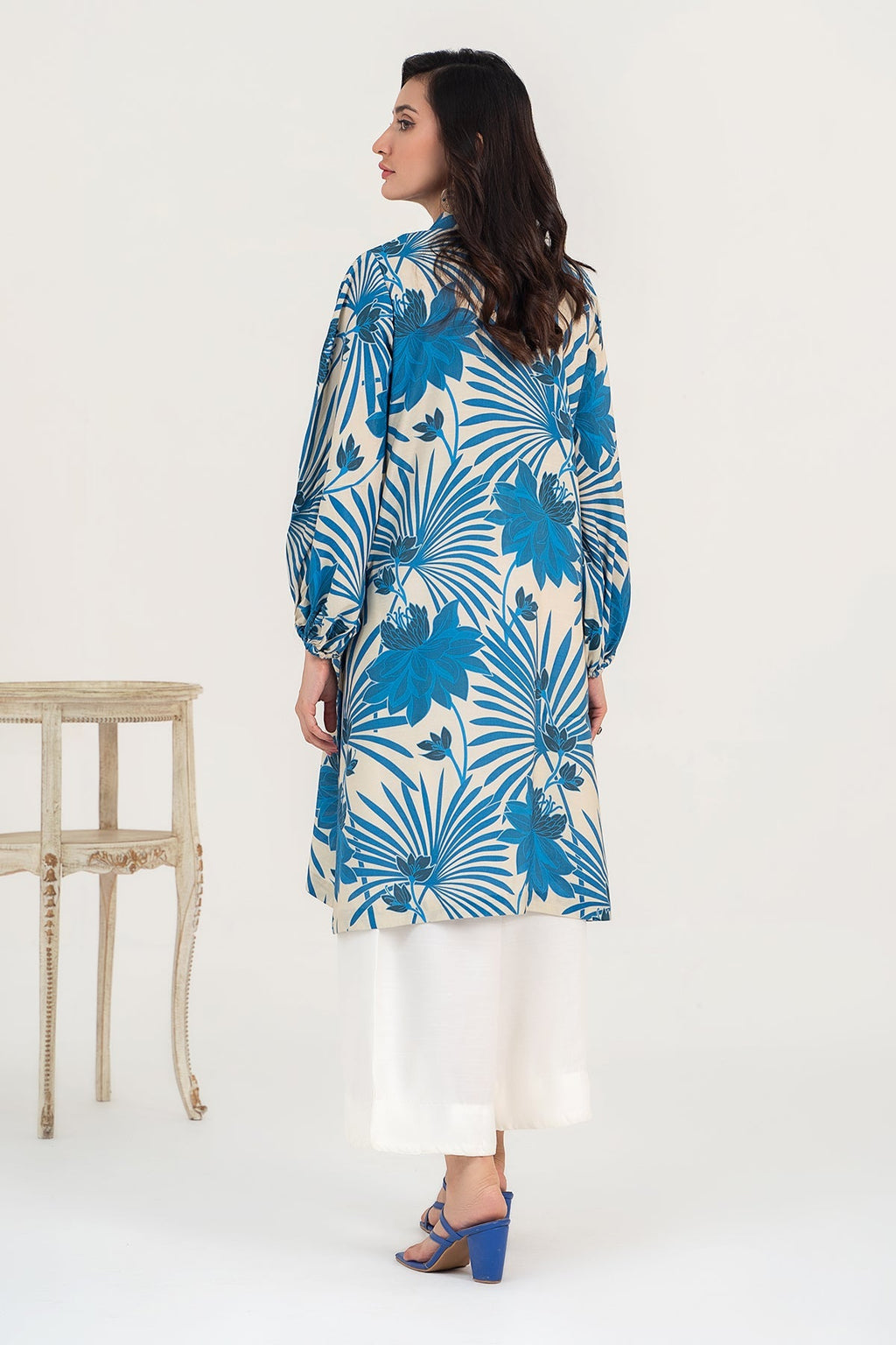 1-PC Printed Raw-Silk Shirt CPM-3-275