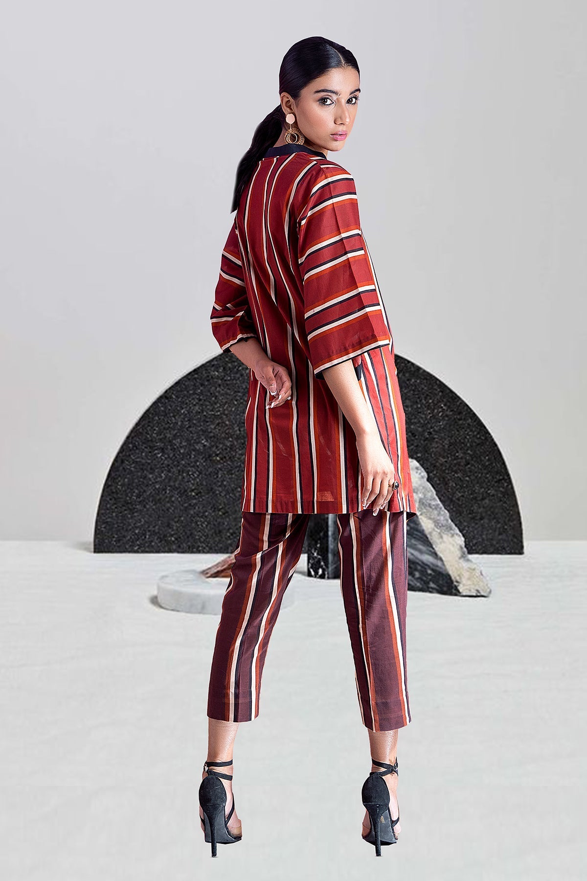 2-PC Printed Cotton Shirt with Trouser CPM-4-294