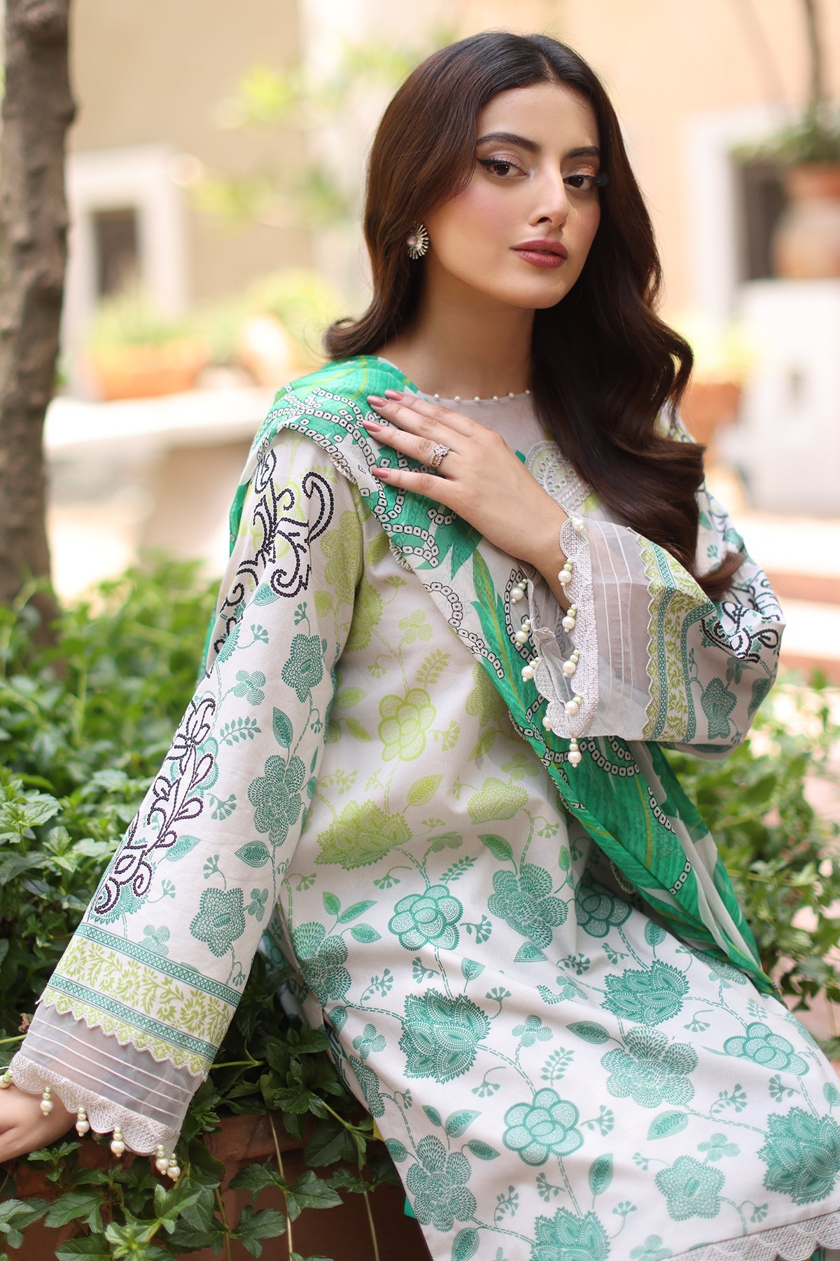 3-PC Unstitched Embroidered Lawn Collection CB5-09