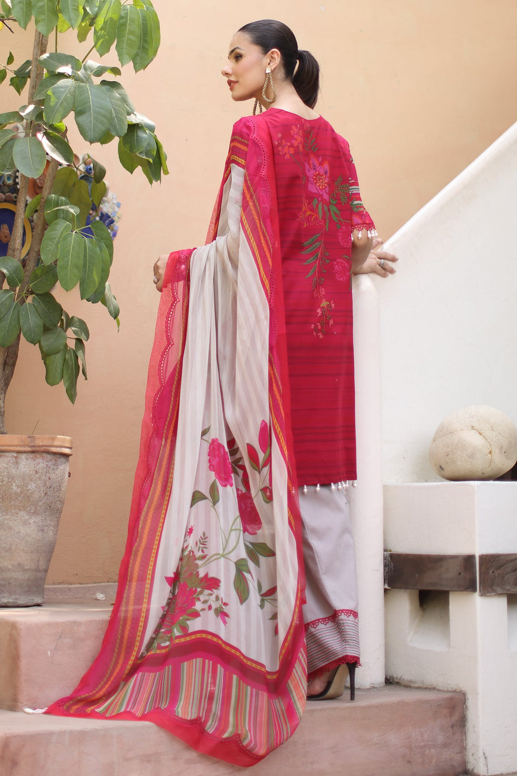 3-PC Unstitched Embroidered Lawn Collection CB5-05