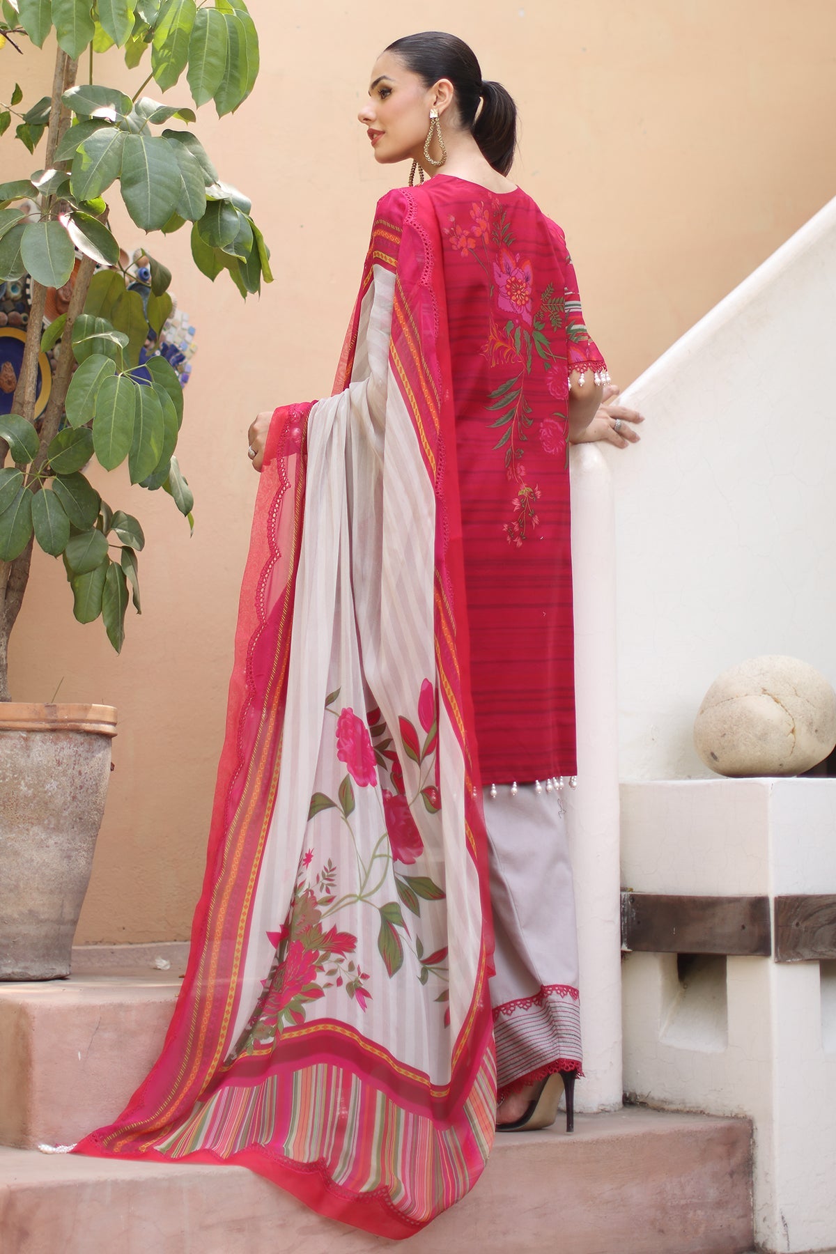 3-PC Unstitched Embroidered Lawn Collection CB5-05