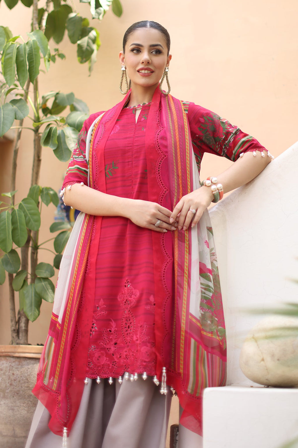 3-PC Unstitched Embroidered Lawn Collection CB5-05