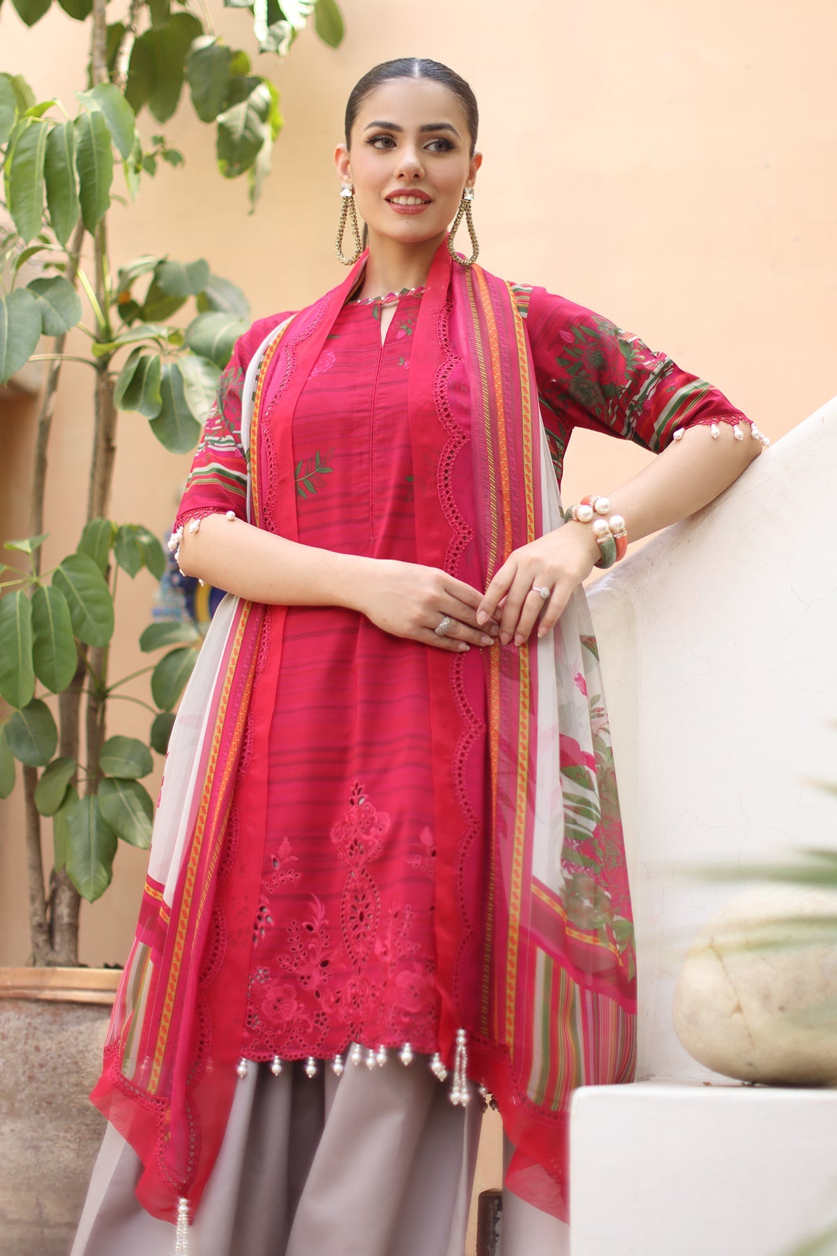 3-PC Unstitched Embroidered Lawn Collection CB5-05