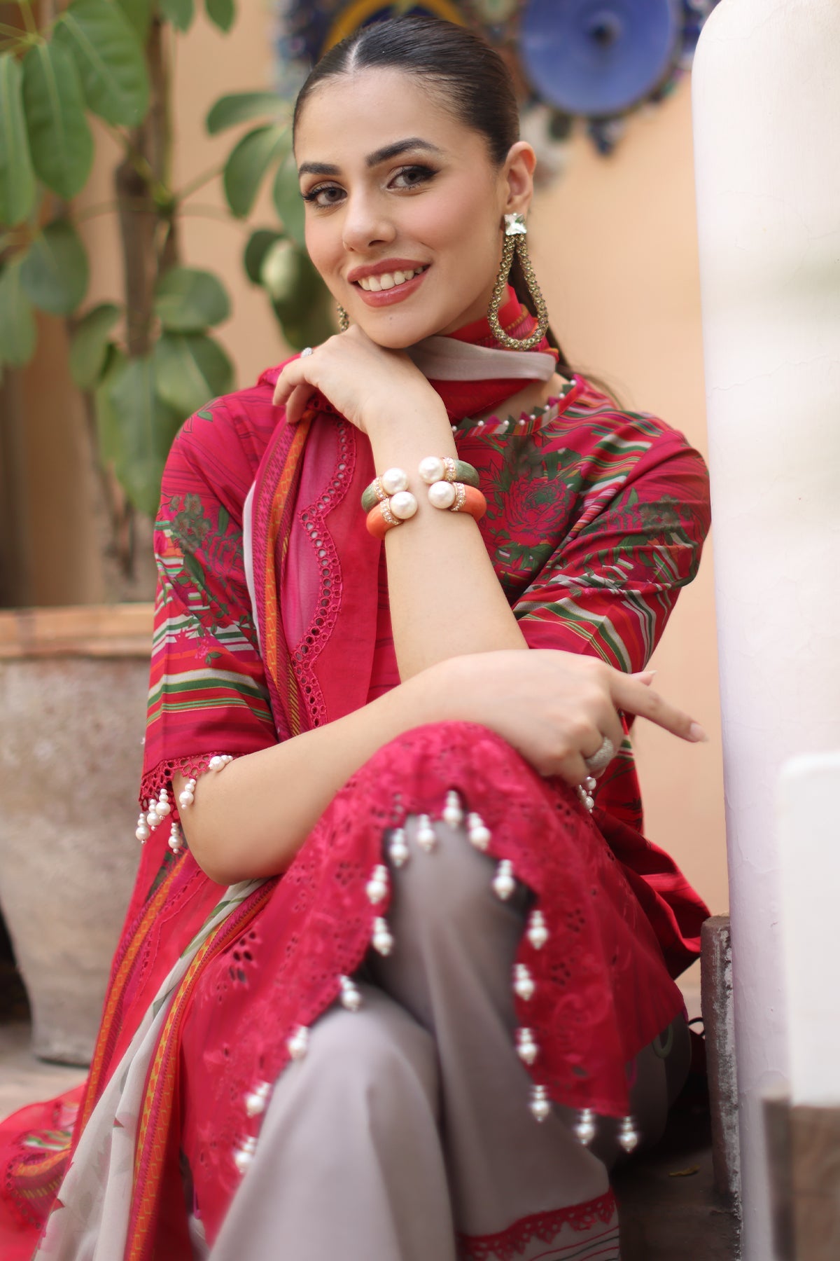 3-PC Unstitched Embroidered Lawn Collection CB5-05