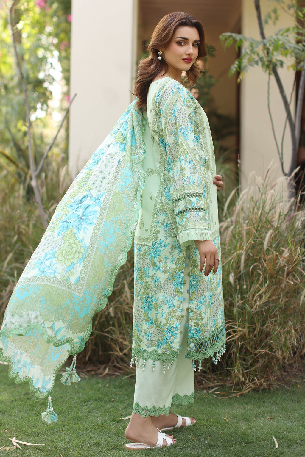 3-PC Unstitched Embroidered Lawn Collection CB5-06