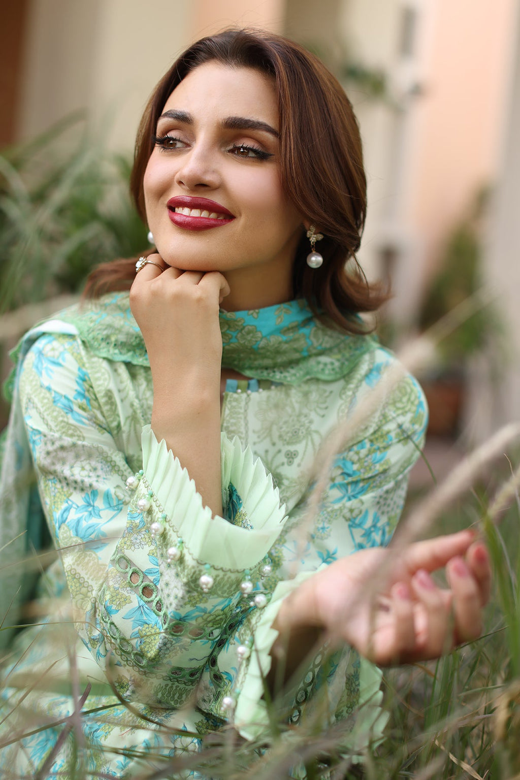 3-PC Unstitched Embroidered Lawn Collection CB5-06