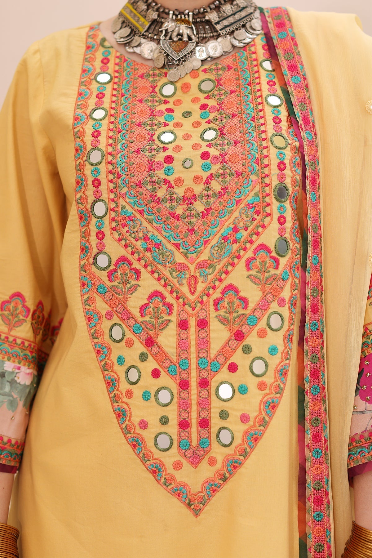 3-PC Embroidered Lawn Shirt with Chiffon Dupatta and Trouser CNP-4-010