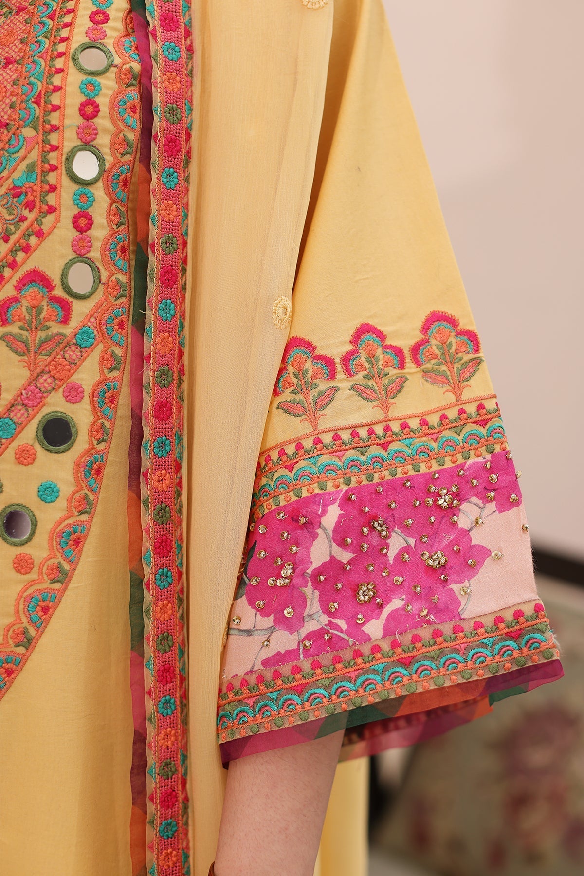 3-PC Embroidered Lawn Shirt with Chiffon Dupatta and Trouser CNP-4-010