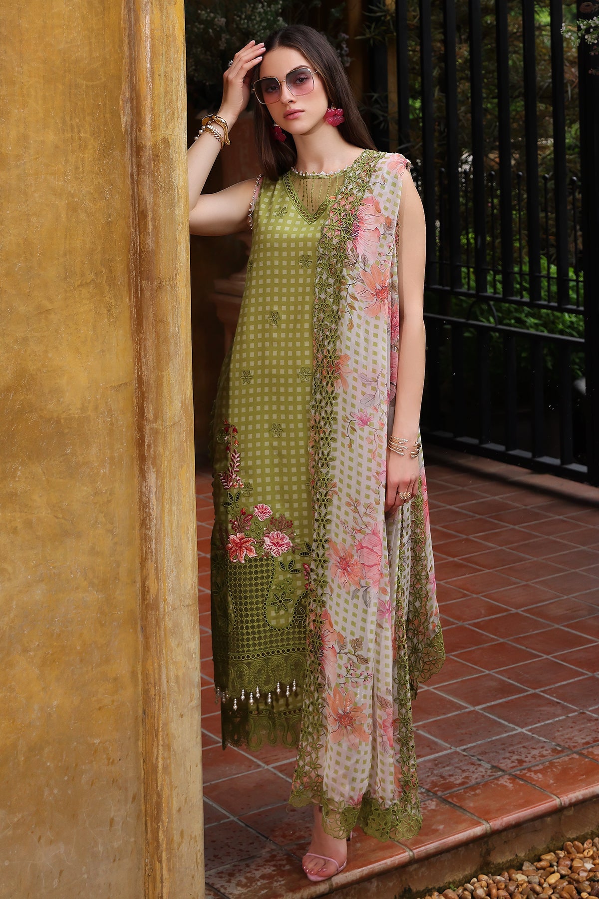 3-PC Unstitched Embroidered Lawn Collection CRB5-08