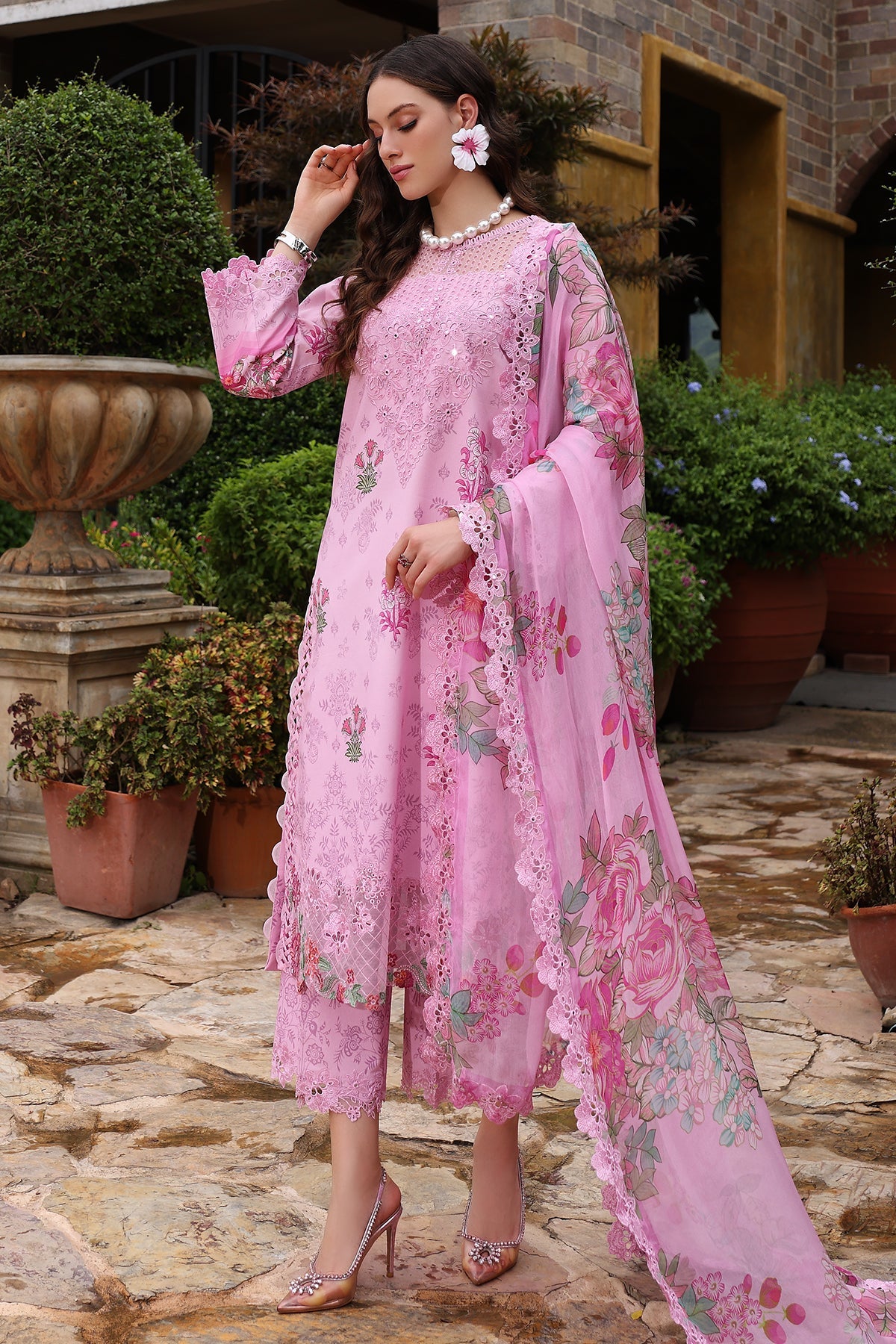 3-PC Unstitched Embroidered Lawn Collection CRB5-05
