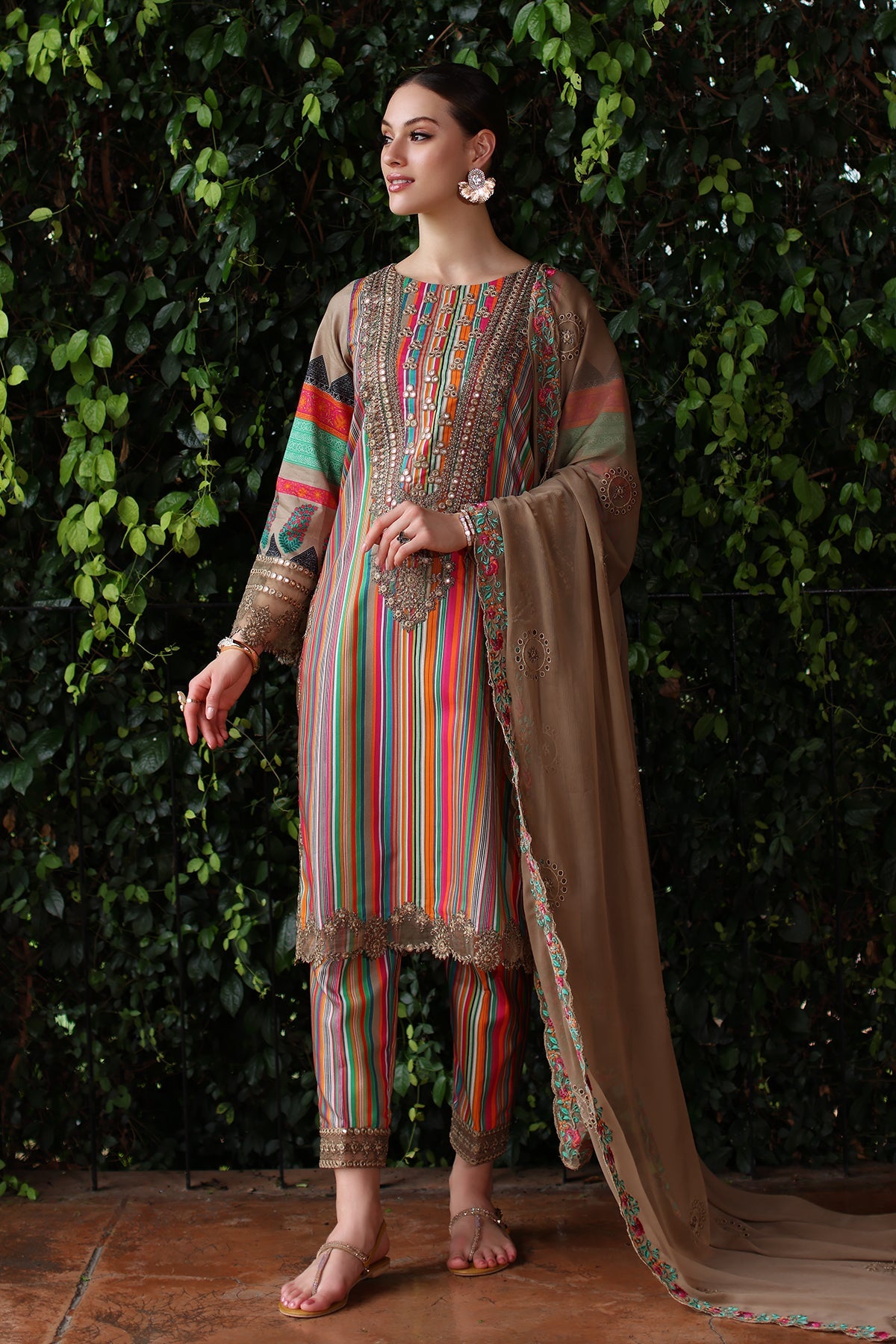 3-PC Unstitched Embroidered Lawn Collection CRB5-07S