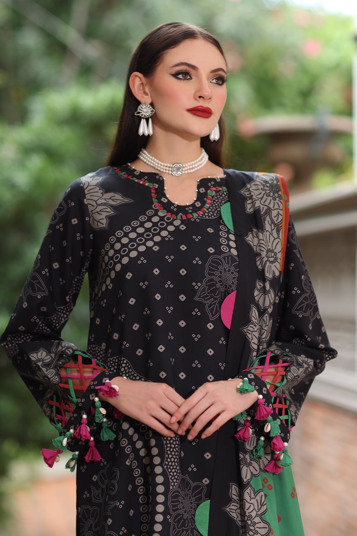 3-Pc Unstitched Printed Staple Suit AWP5-05