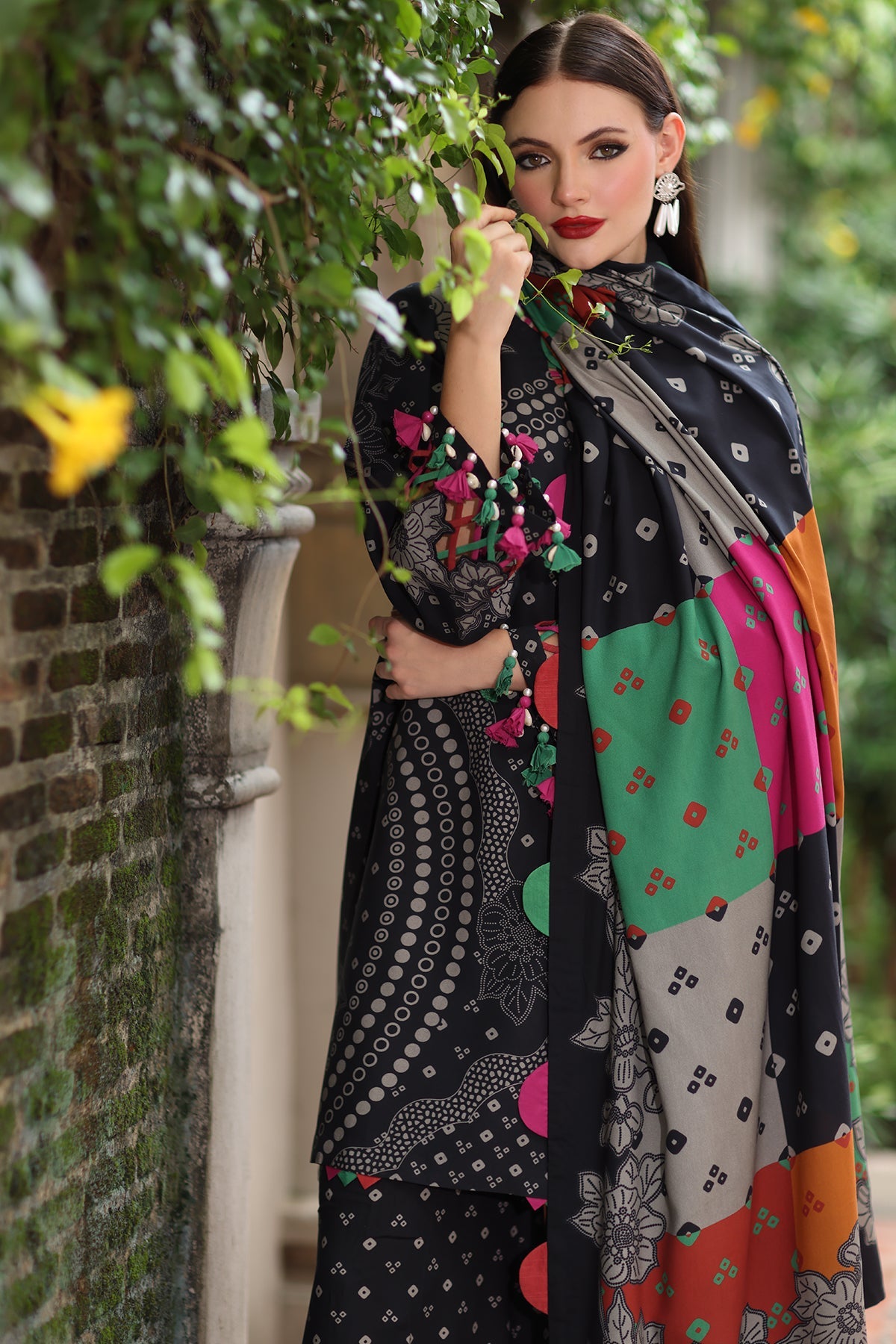 3-Pc Unstitched Printed Staple Suit AWP5-05