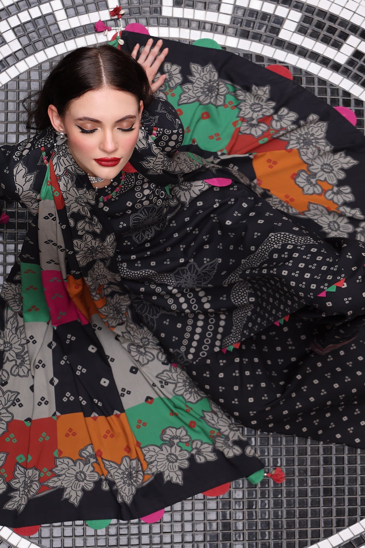 3-Pc Unstitched Printed Staple Suit AWP5-05