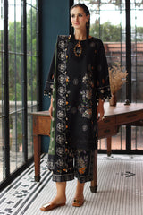 3-Pc  Unstitched Embroidered Staple Suit  AWE5-02