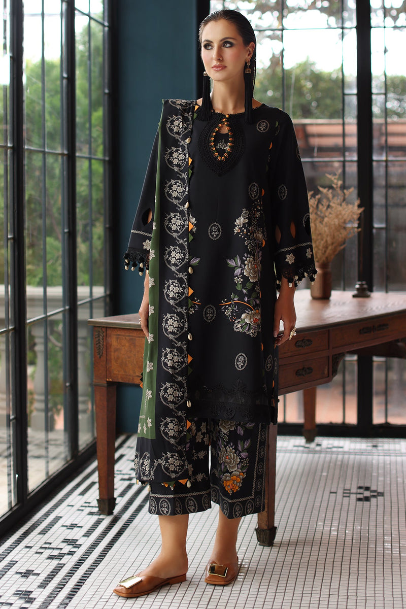3-Pc  Unstitched Embroidered Staple Suit  AWE5-02