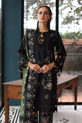 3-Pc  Unstitched Embroidered Staple Suit  AWE5-02