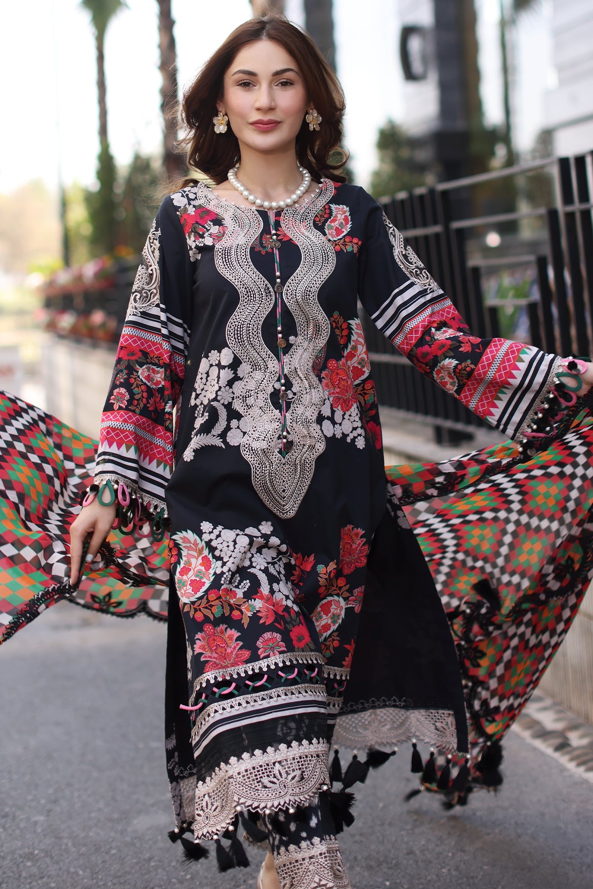 3-PC Unstitched Embroidered Lawn Collection CC5-21