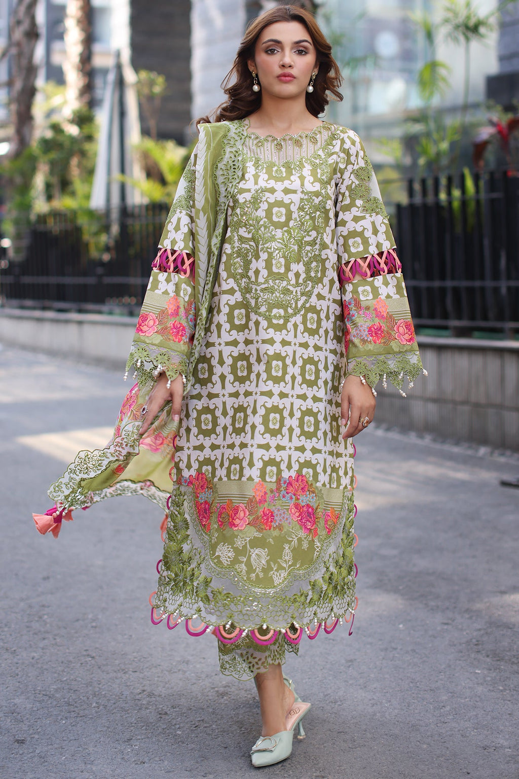 3-PC Unstitched Embroidered Lawn Collection CC5-27