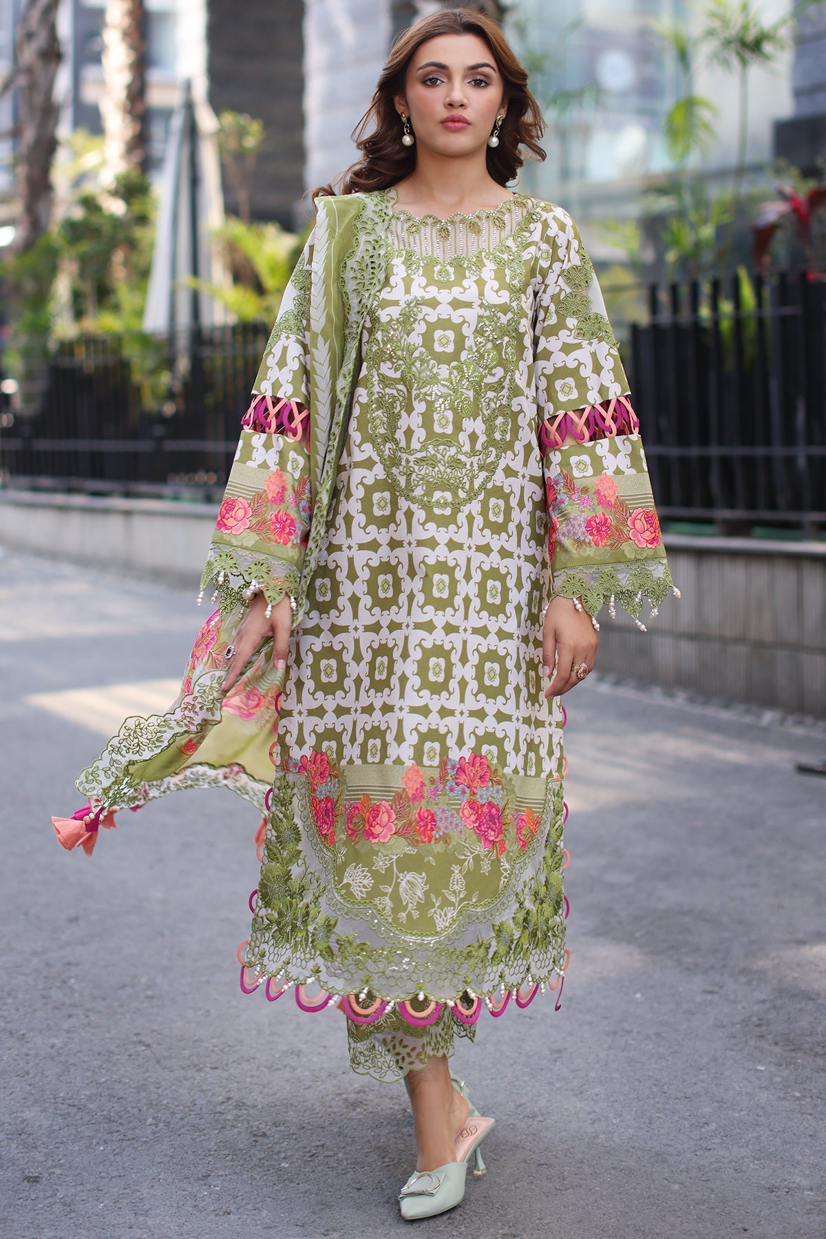 3-PC Unstitched Embroidered Lawn Collection CC5-27