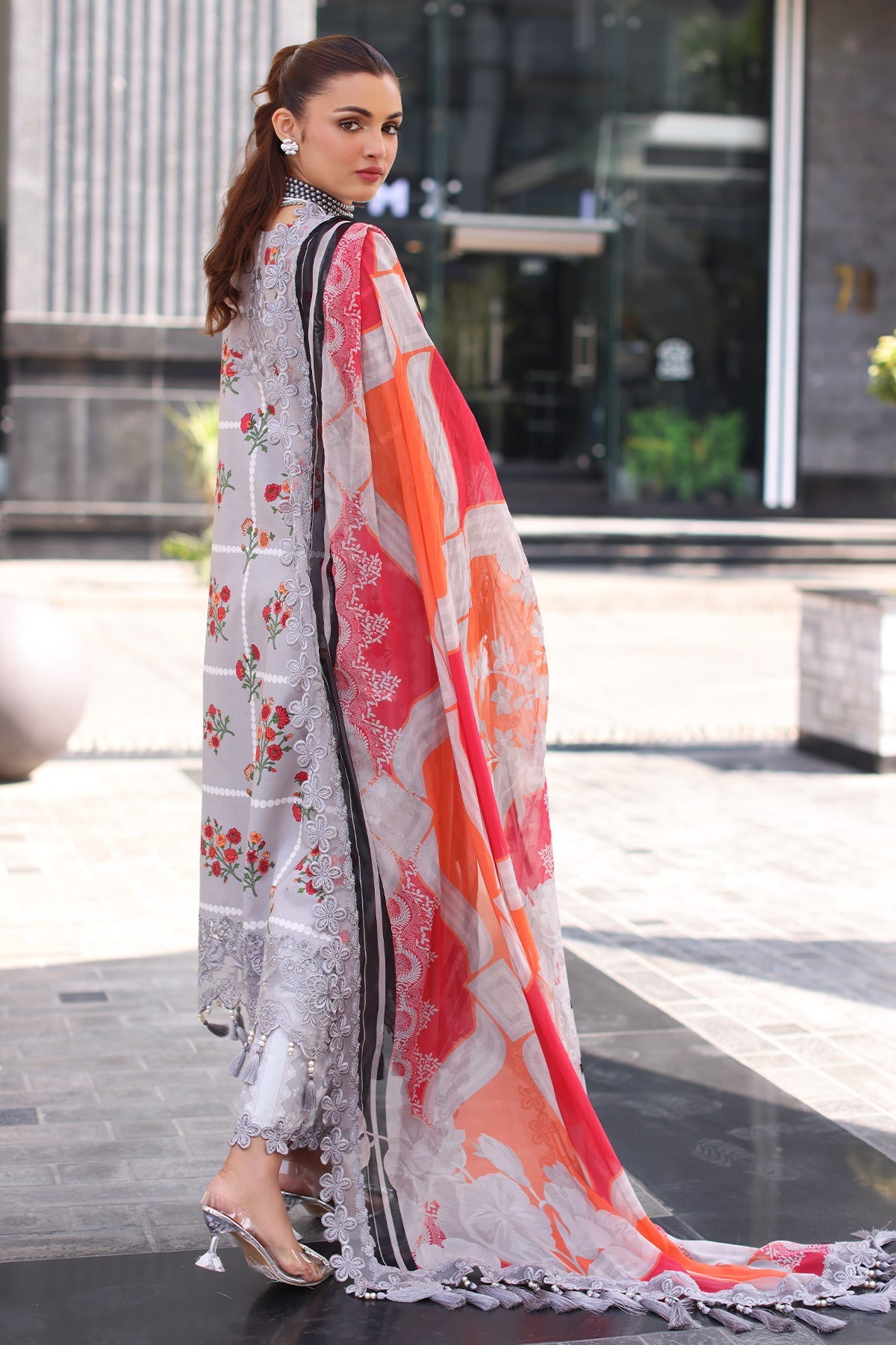 3-PC Unstitched Embroidered Lawn Collection CC5-23