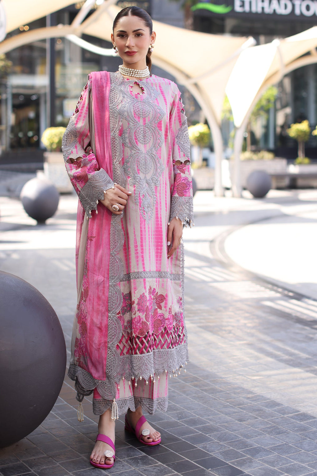 3-PC Unstitched Embroidered Lawn Collection CC5-22