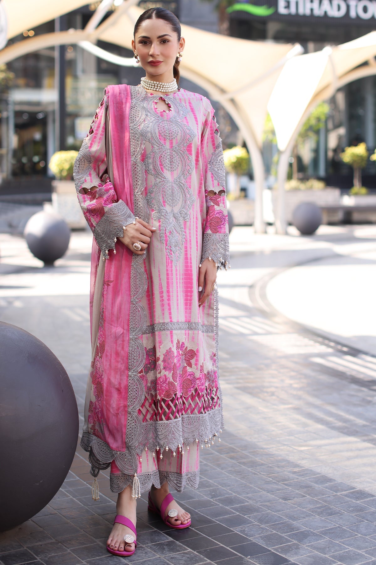 3-PC Unstitched Embroidered Lawn Collection CC5-22