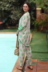2-PC Printed Cotton Suit CPM-5-114Z