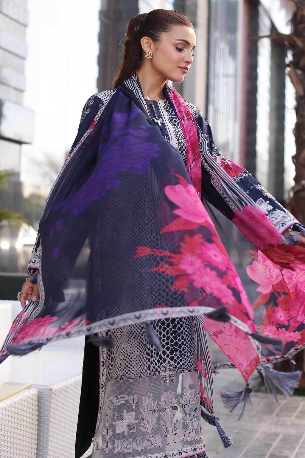 3-PC Unstitched Embroidered Lawn Collection CC5-26